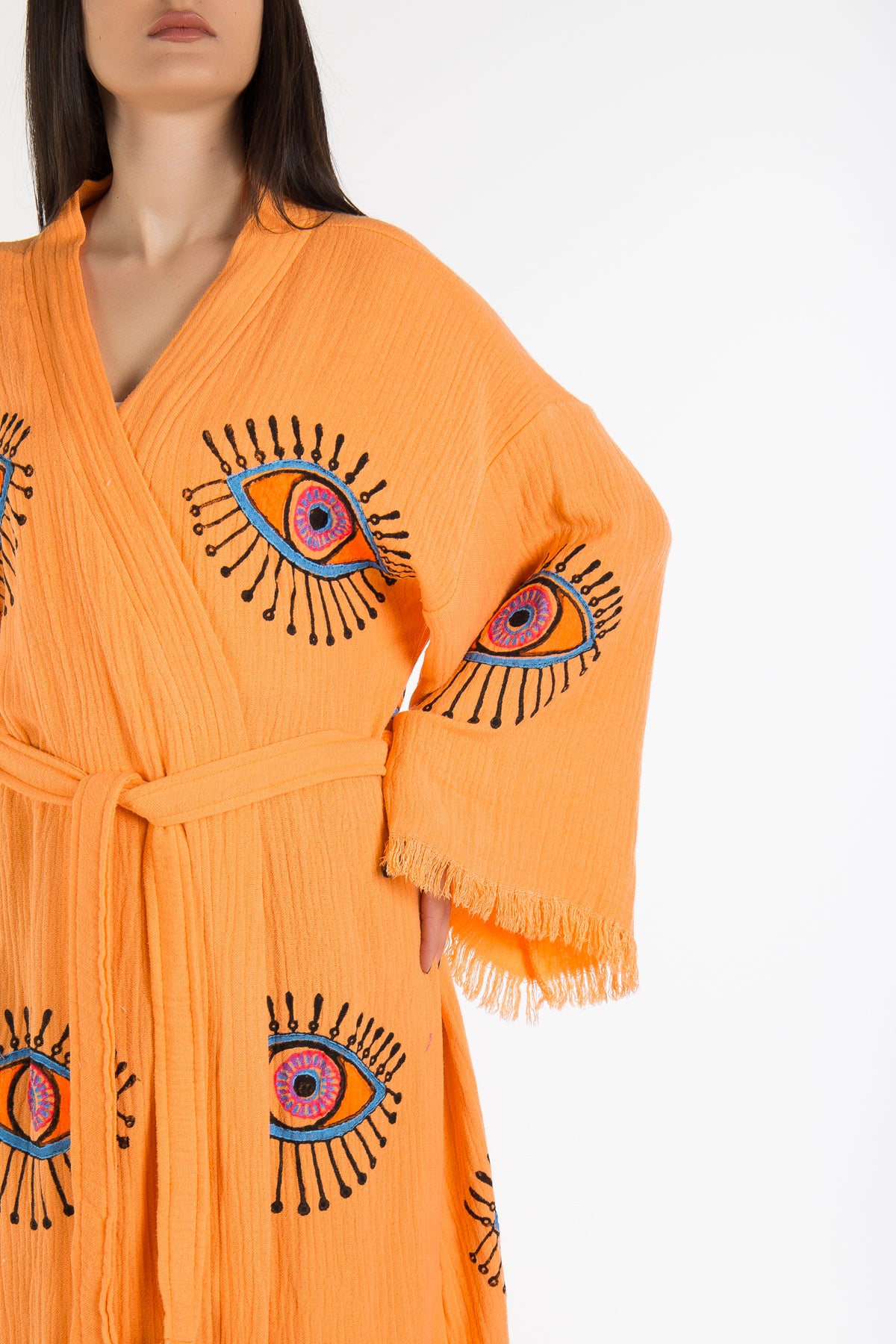 Aria - Orange Handmade Kimono