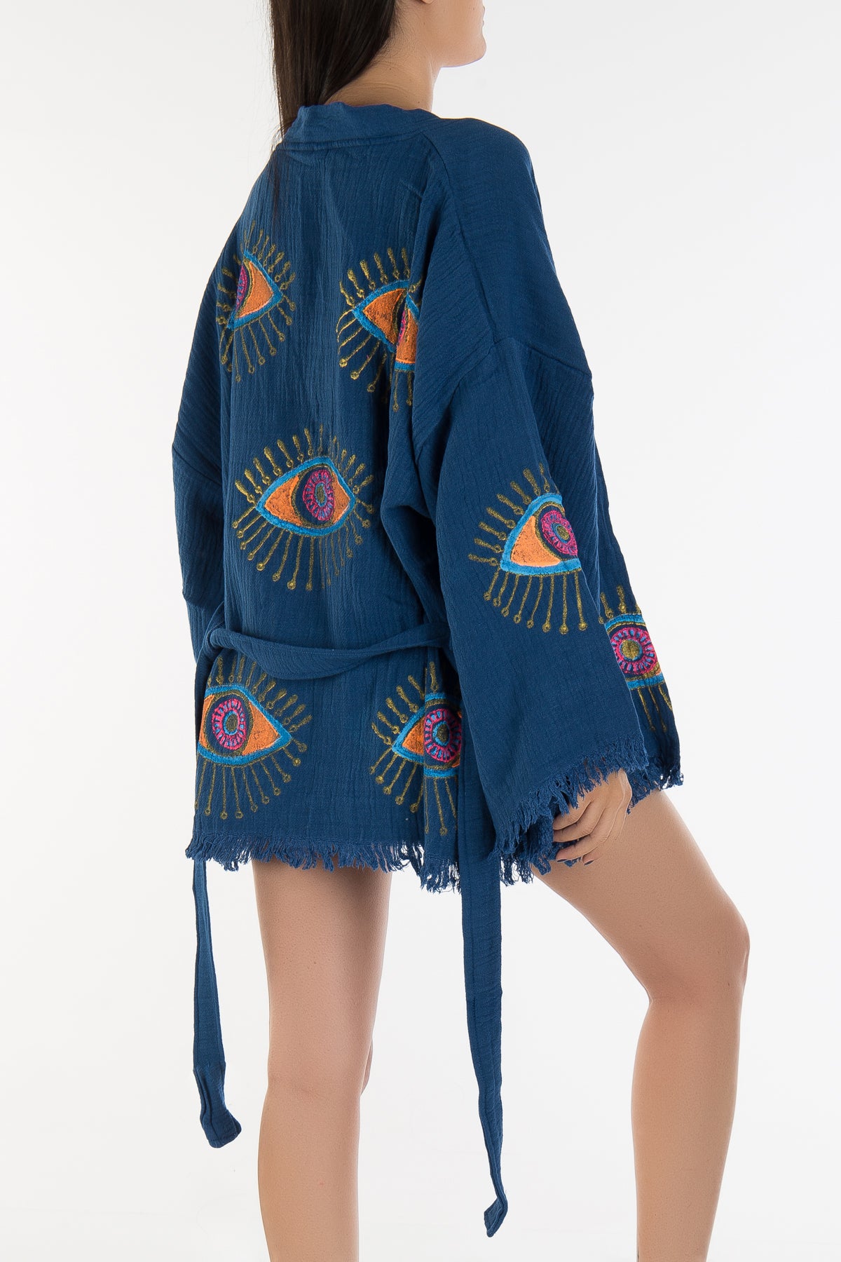 Sereia - Dark Blue Handmade Little Kimono