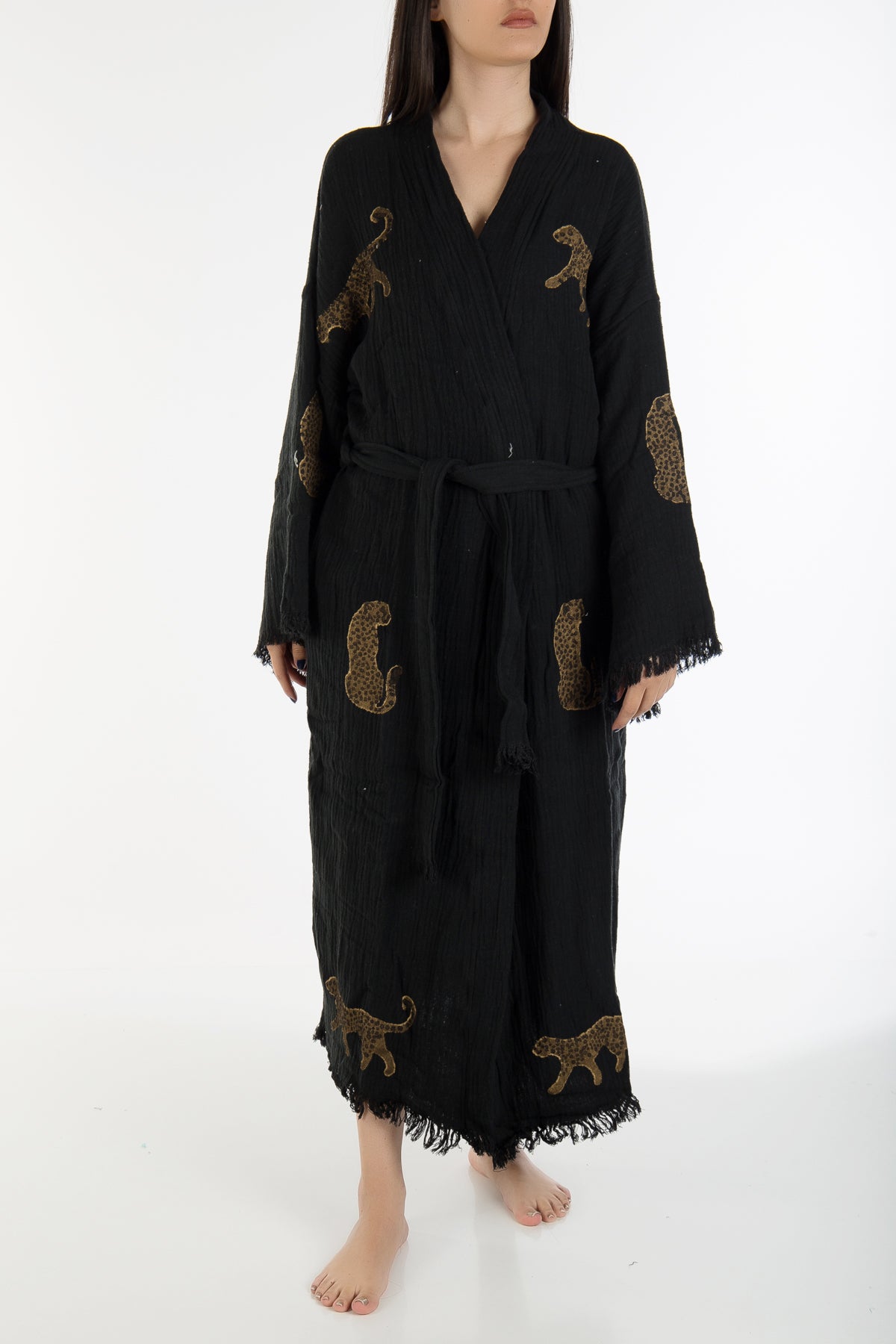 Calypso - Black Handmade Kimono