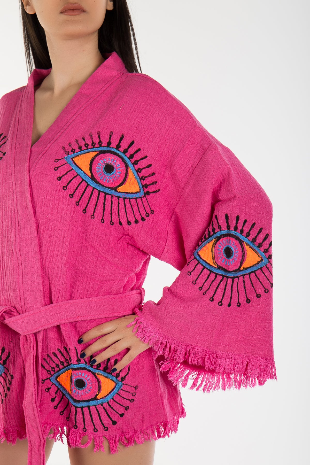 Sereia - Fuchsia Handmade Little Kimono