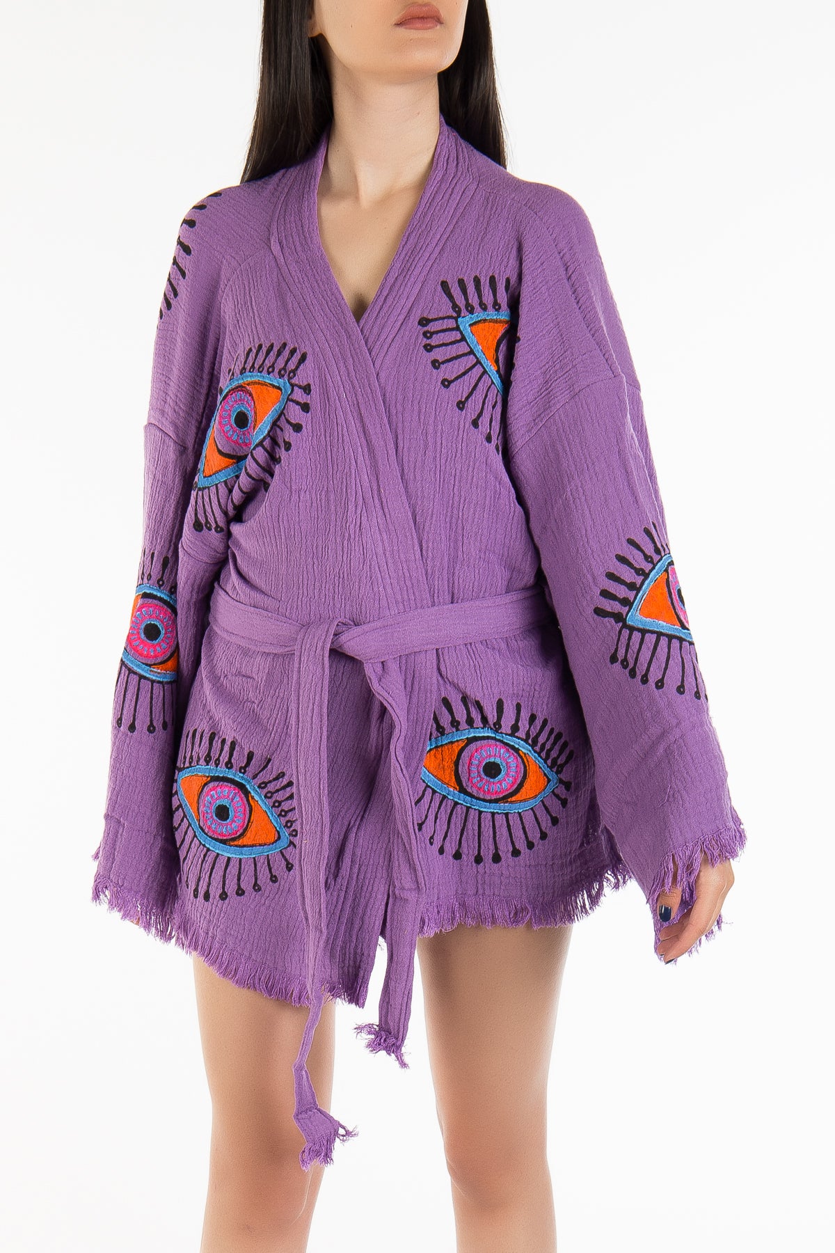 Sereia - Purple Handmade Little Kimono