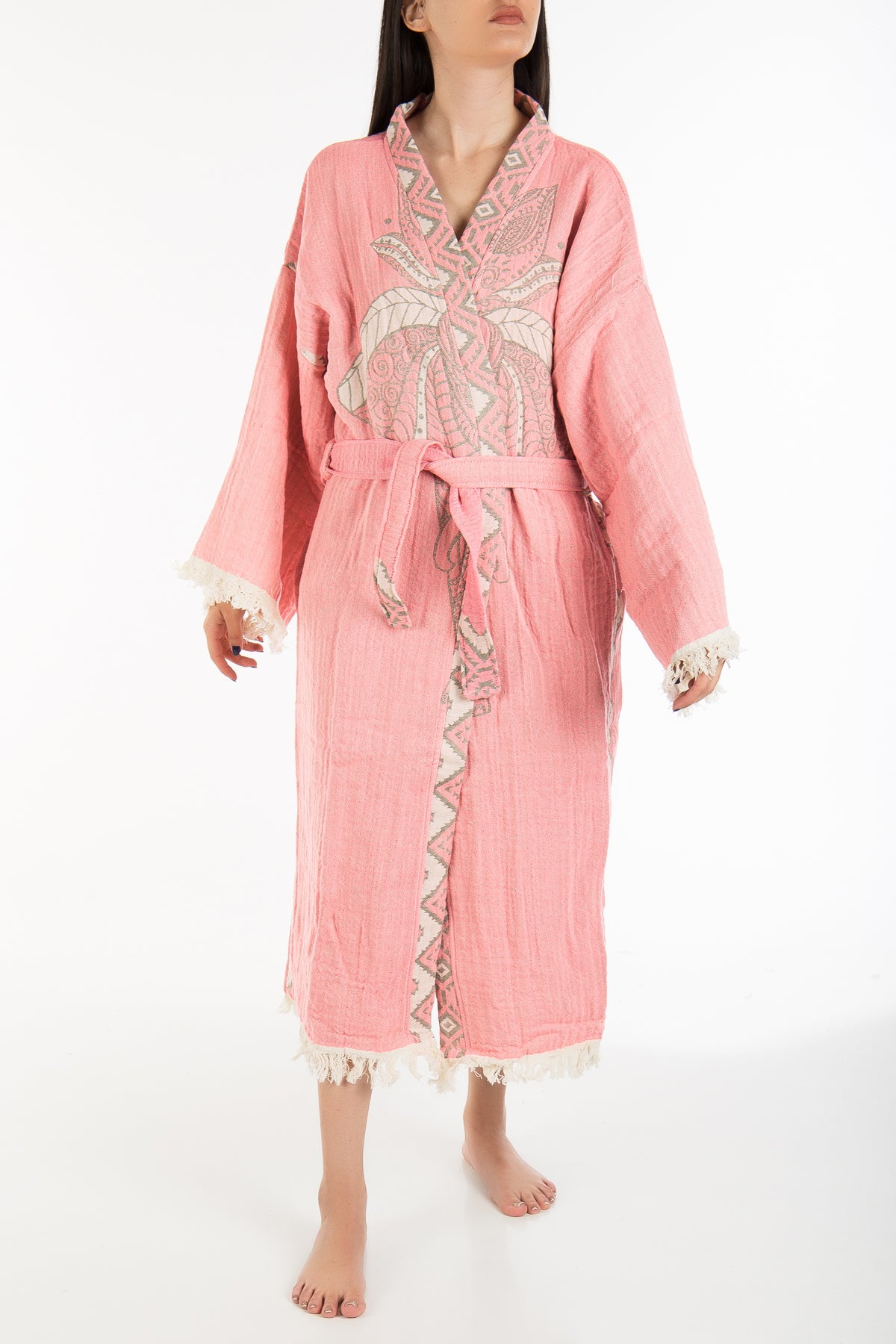 Astrid - Pink Elephant Handmade Kimono