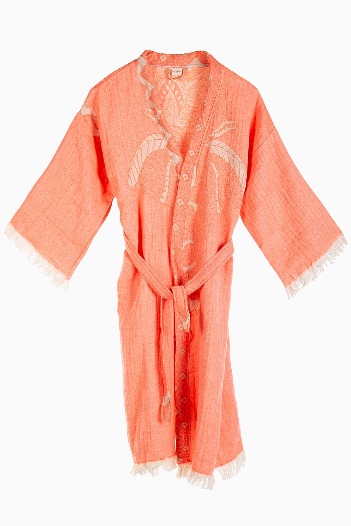 Astrid - Coral Elephant Handmade Kimono