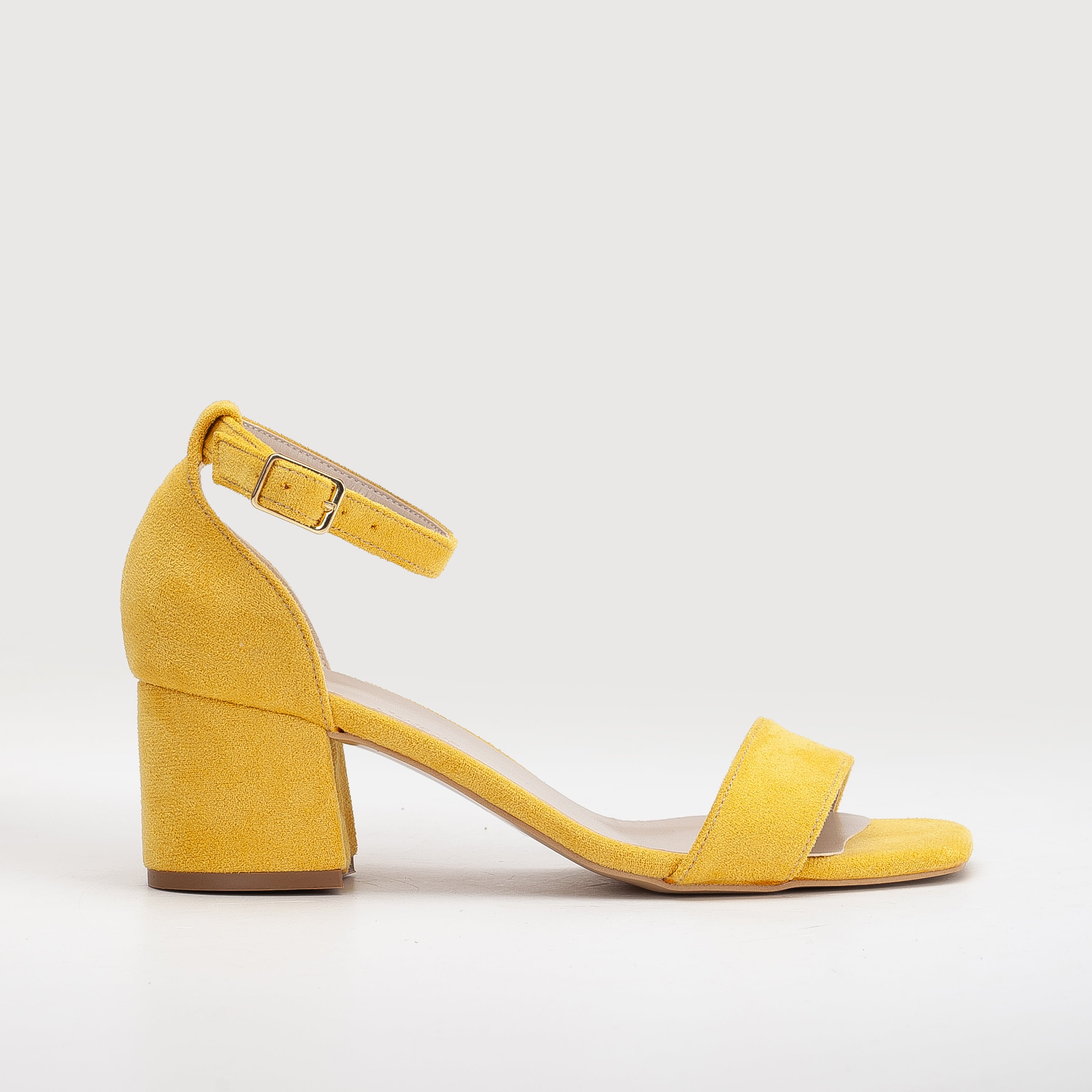 Illy - Mustard Yellow Sandals with Pearls