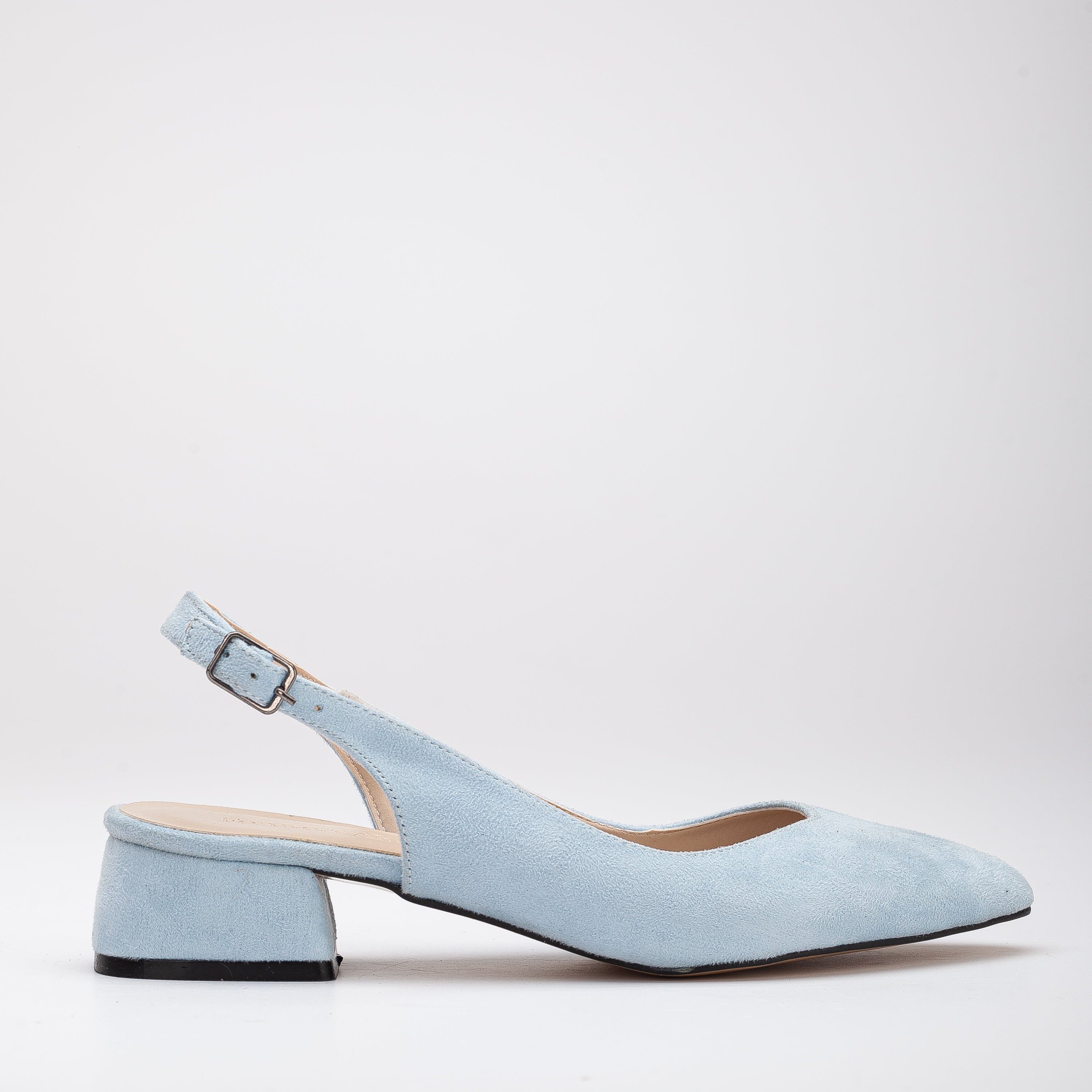 Blue Slingback Shoes, Blue Suede Shoes, Dusty Blue Low Heels, Something Blue, Blue Low Heel Flats