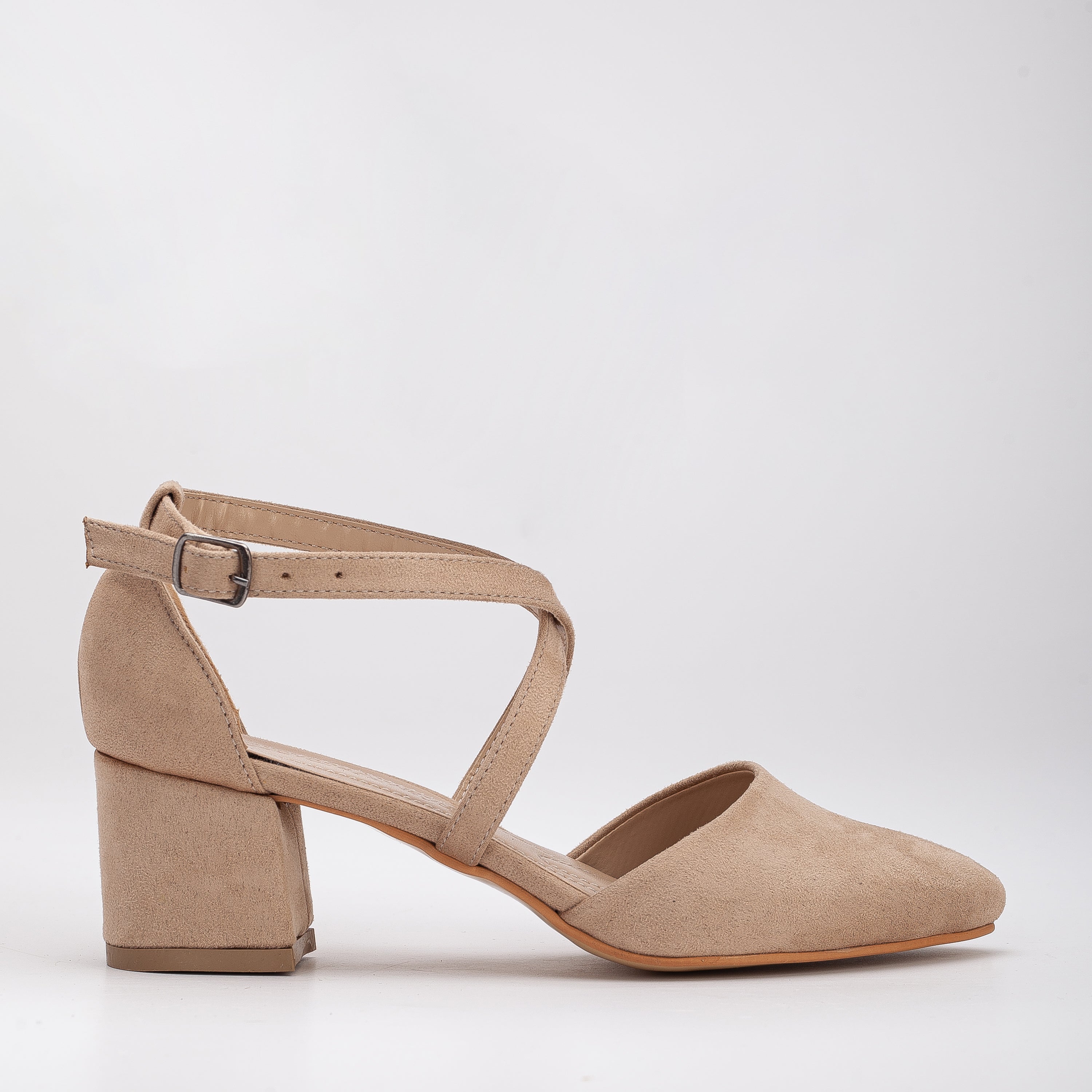 Beige Suede Heels, Beige Suede Shoes, Beige Low Heels, Beige Criss Cross Heels, Beige Suede Block Heels, Beige Wedding Heels, Beige Heels