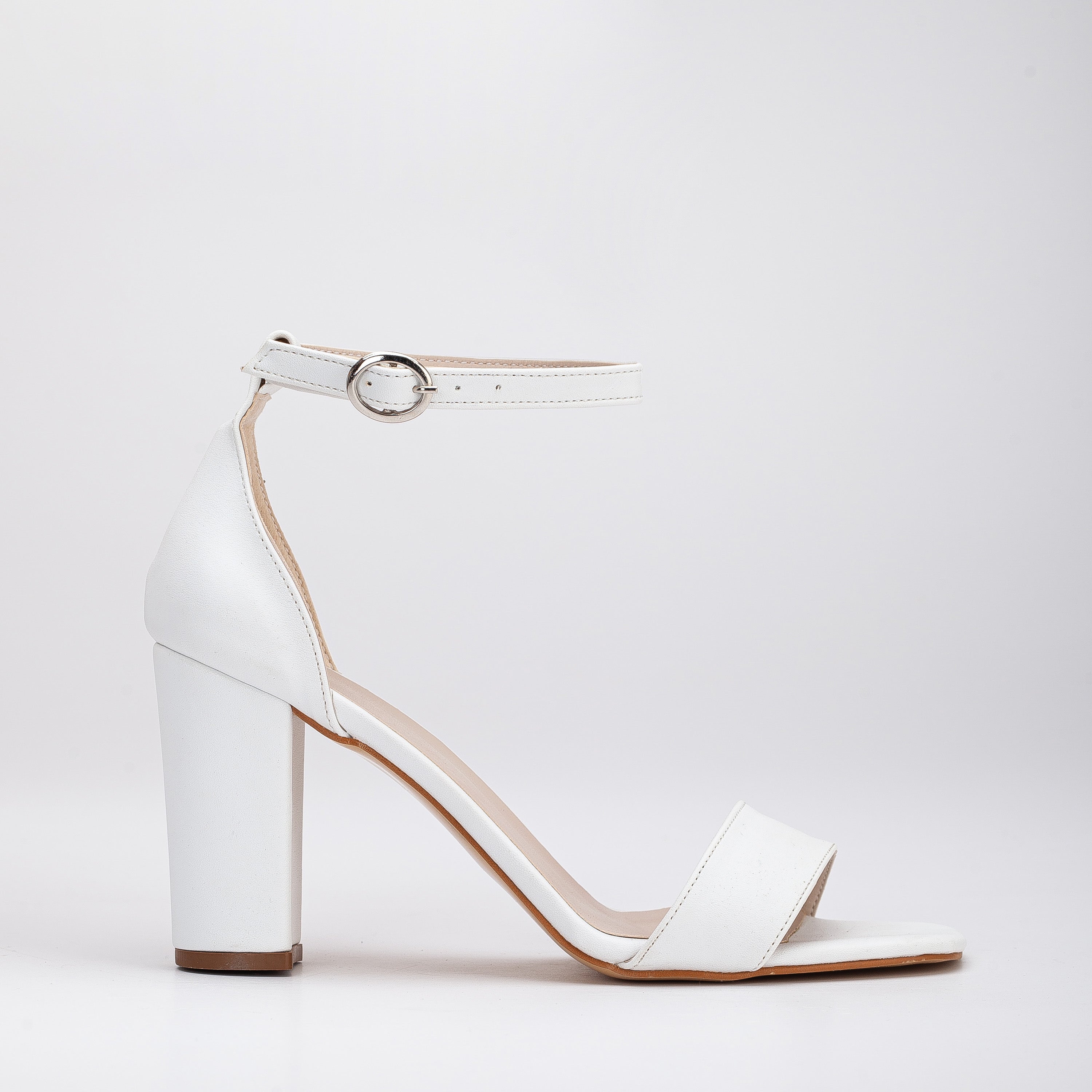 Wedding Dress Shoes, White Open Toe Platform Heels