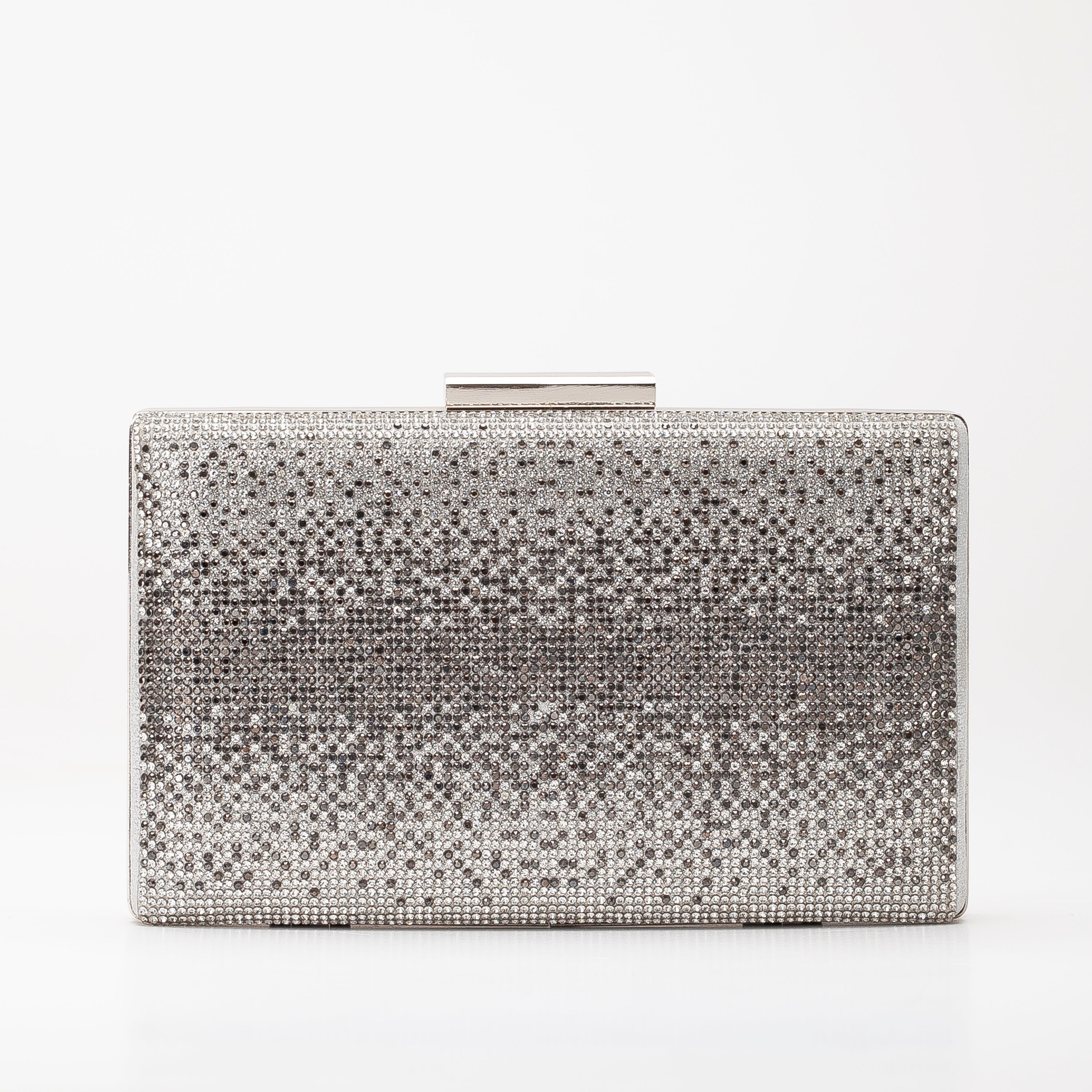 Clara - Silver Glitter Clutch