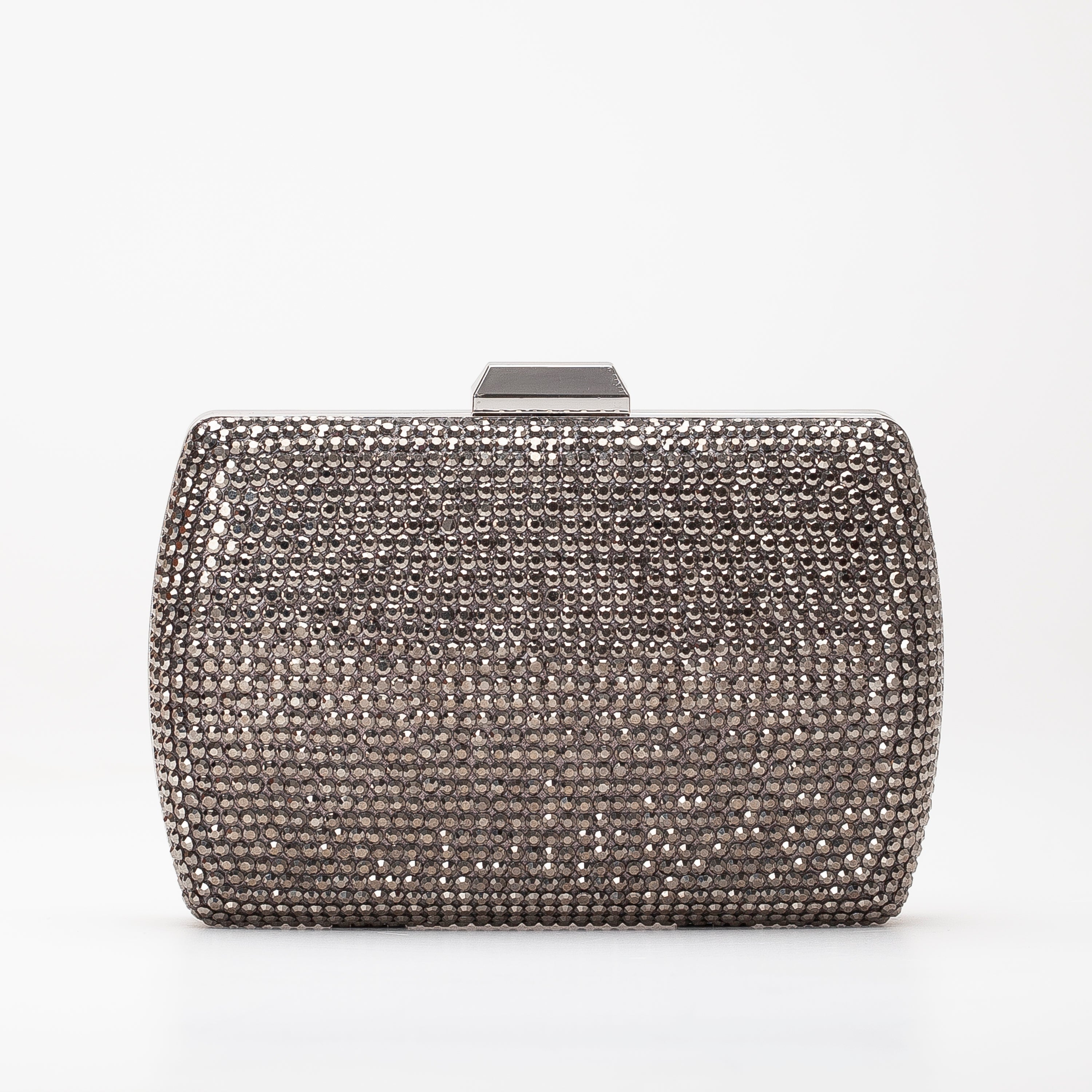 Francisca - Gray Glitter Clutch