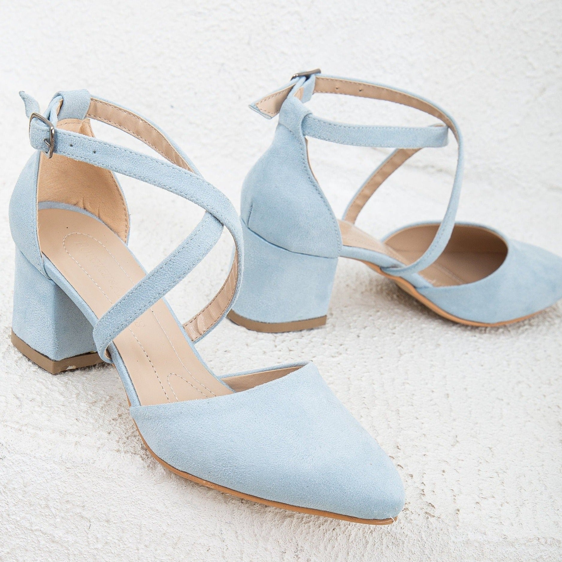 Blue Wedding Shoes, Wedding Low Heels, Blue Suede Heels, Blue Block Heels, Pointed Toe Heels, Blue Bridal Heels, Dusty Blue Heels, Low Heel