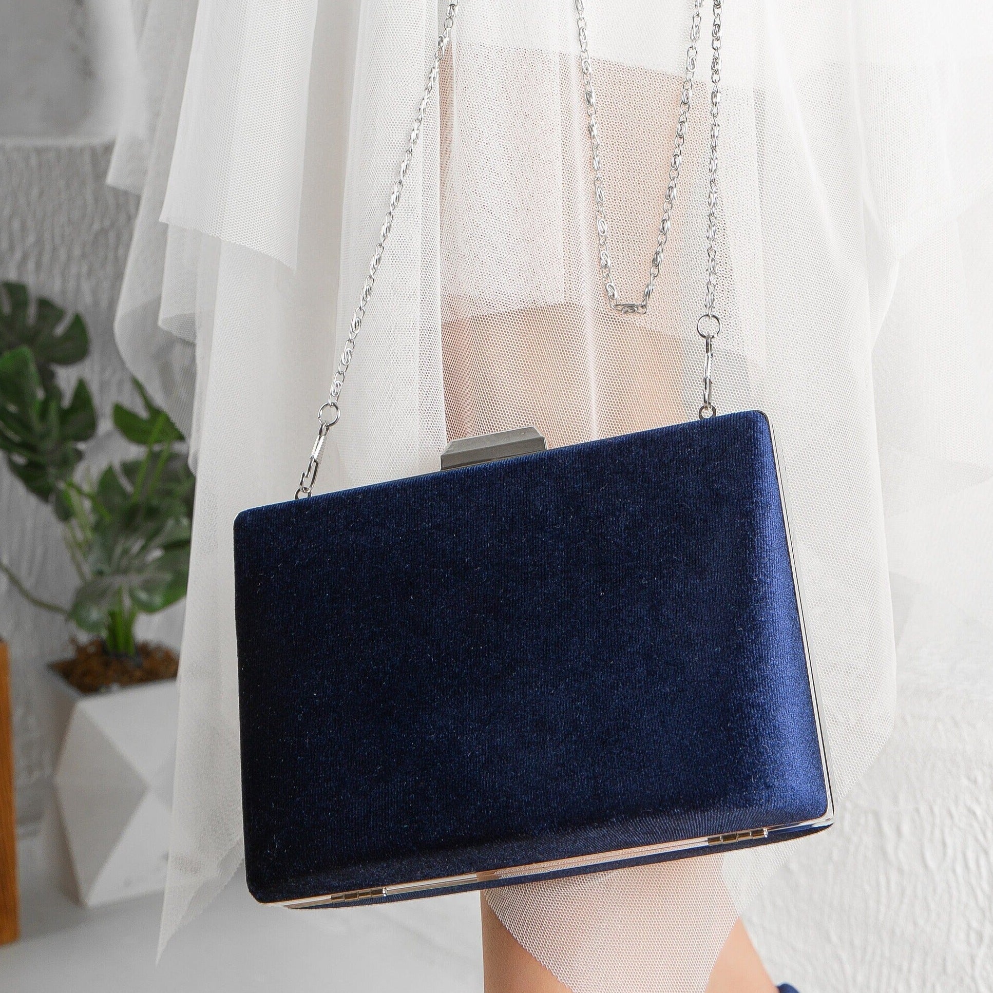 Blue Velvet Clutch, Blue Velvet Bridal Clutch, Wedding Clutch, Blue Bridal Purse, Something Blue, Blue Bridal Clutch, Velvet Clutch Purse